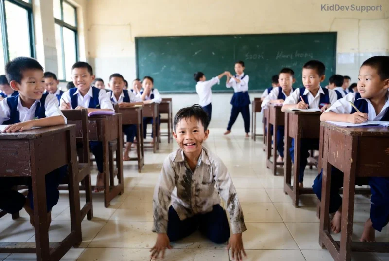 Student using fidget tool to improve focus in classroom