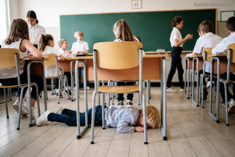 Family supporting child with ADHD