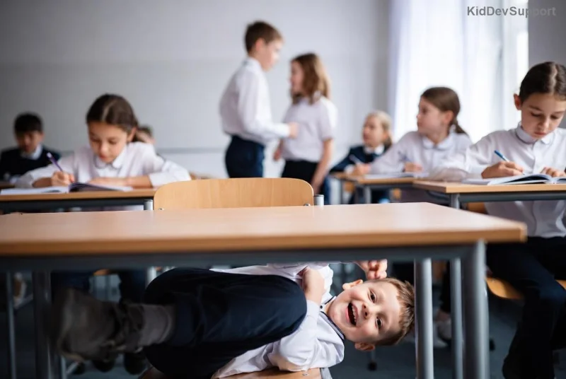 Illustration of ADHD brain activity and impulsivity