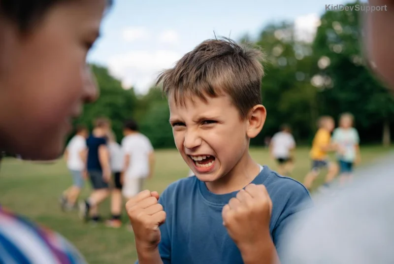 ADHD child in group therapy session