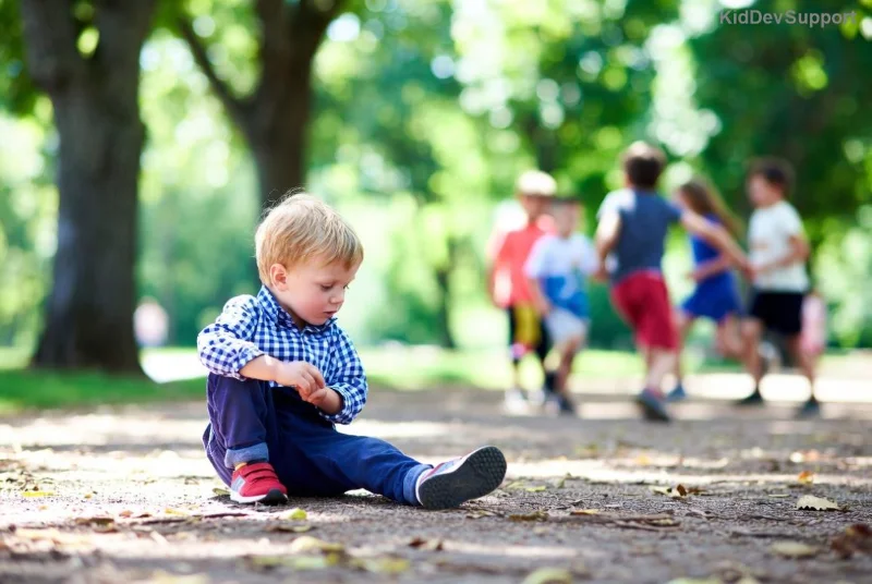 Child in yoga child's pose for hyperactivity calm