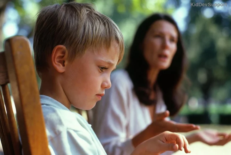 Non-verbal child using AAC device in autism speech therapy