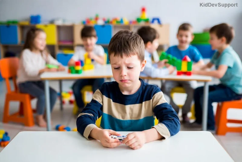 Child with autism engaging in empathy-building activity