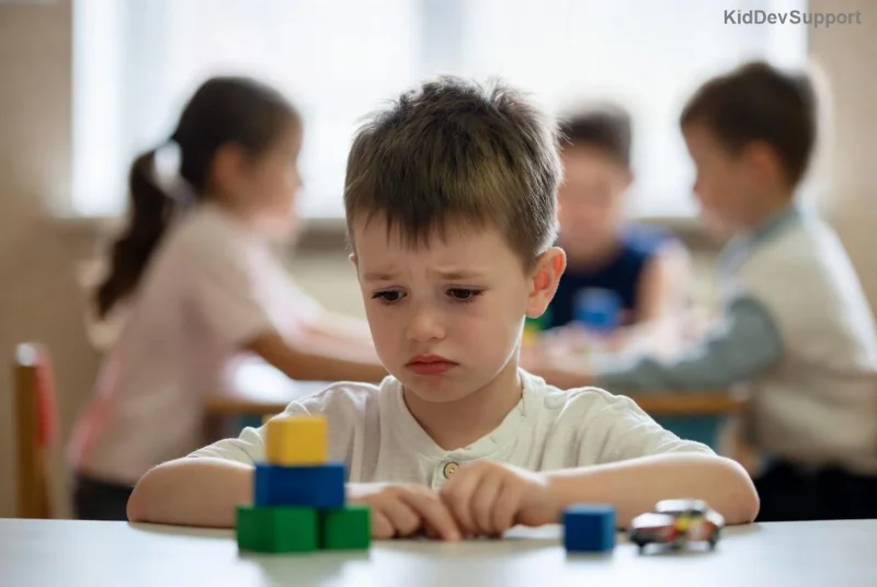 Paraeducator assisting student with autism