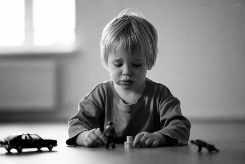 Child receiving autism therapy support