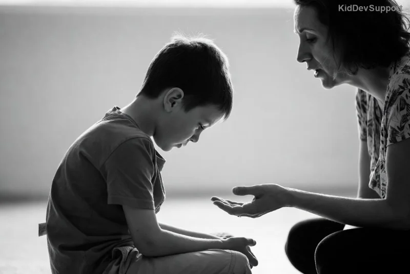 Patient in a calm sensory-friendly clinic environment