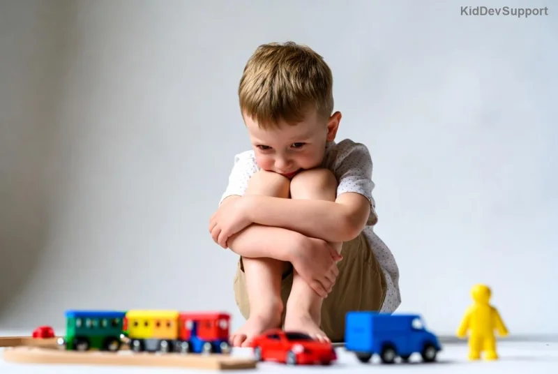 Child using sensory tools in a school setting