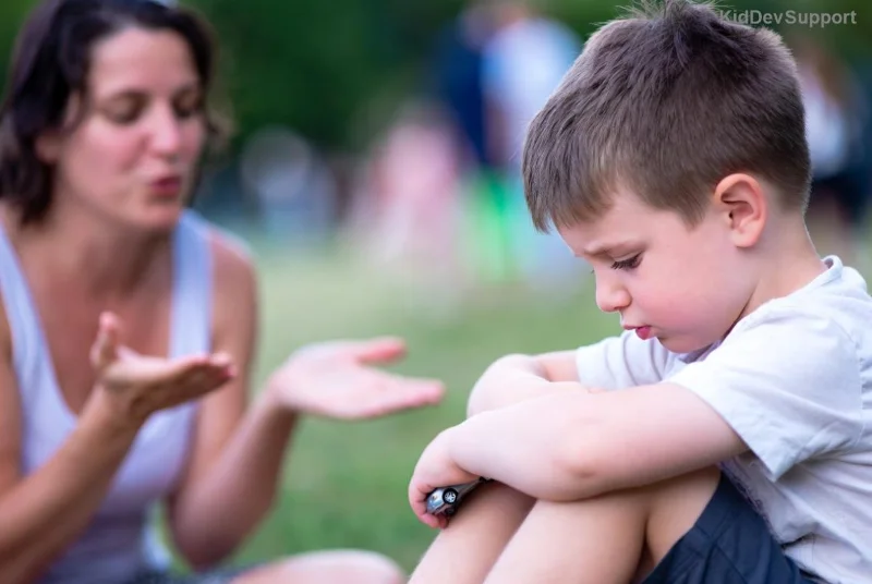 Family celebrating autistic child's AAC success