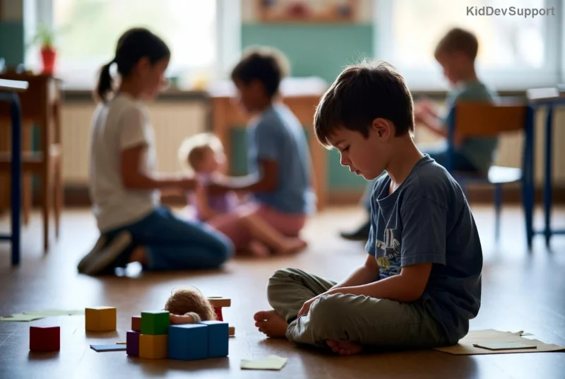 Diverse group engaging in autism support activities