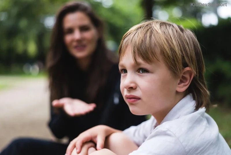 Child with autism showing resilience