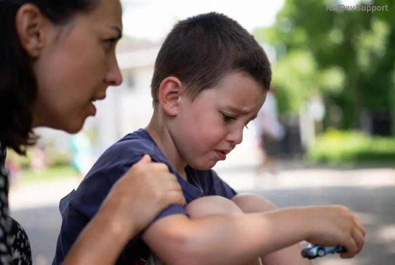Child in a calming quiet space for sensory relief