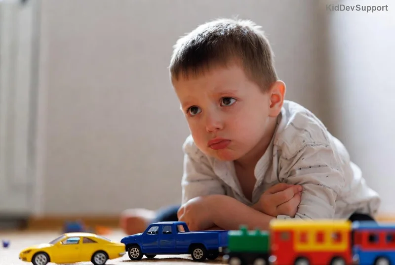 Child engaging in autism therapy session