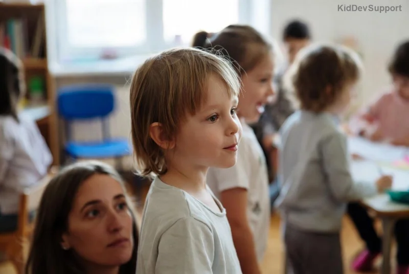 Kids engaging in speech activities via app