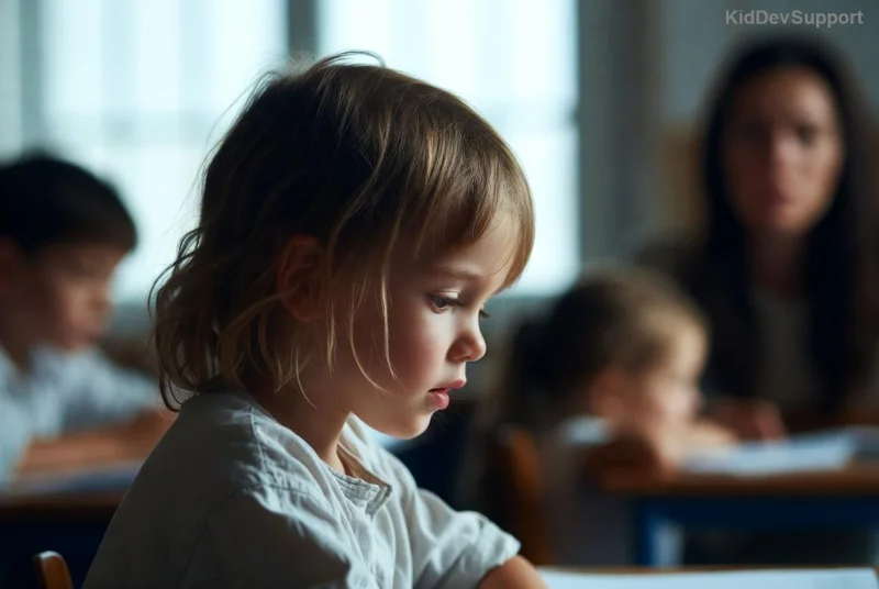 Bambino frustrato per linguaggio