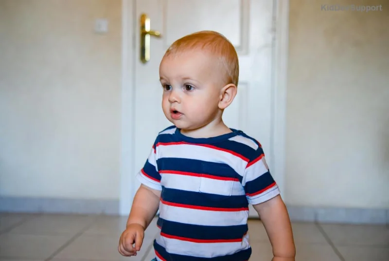 Happy child communicating after speech therapy