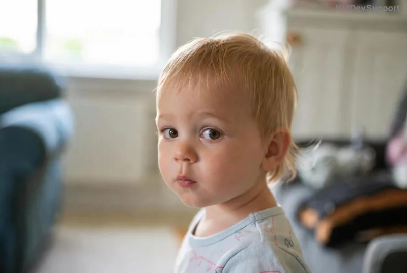 Infant babbling during speech development milestone