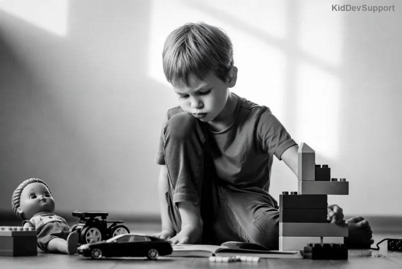 Parents engaging in speech activities with toddler