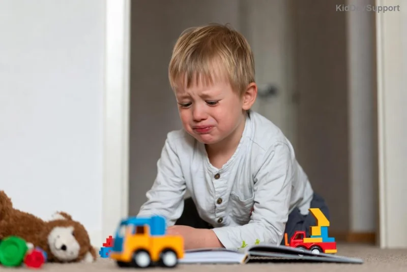 Child practicing speech therapy exercises