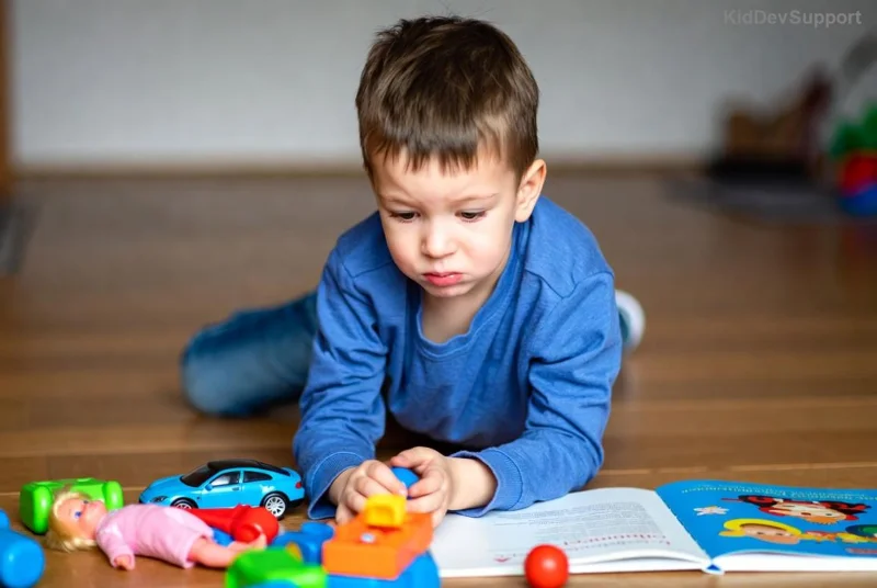 Child demonstrating tongue-tie symptoms
