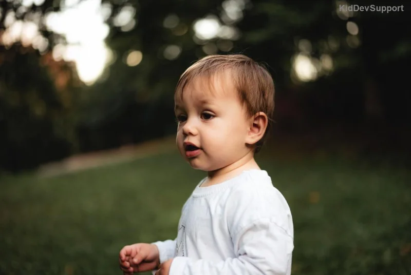 Happy child after speech therapy success