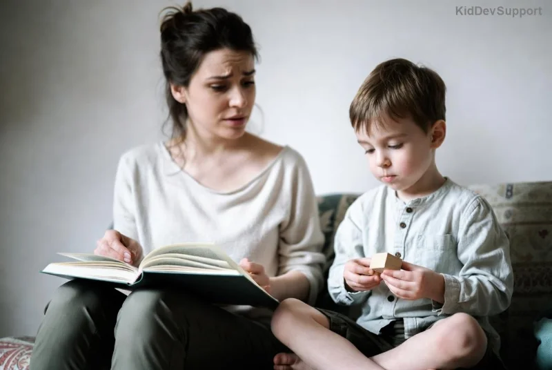 Therapist demonstrating <strong>missing pieces prompt requests</strong> technique