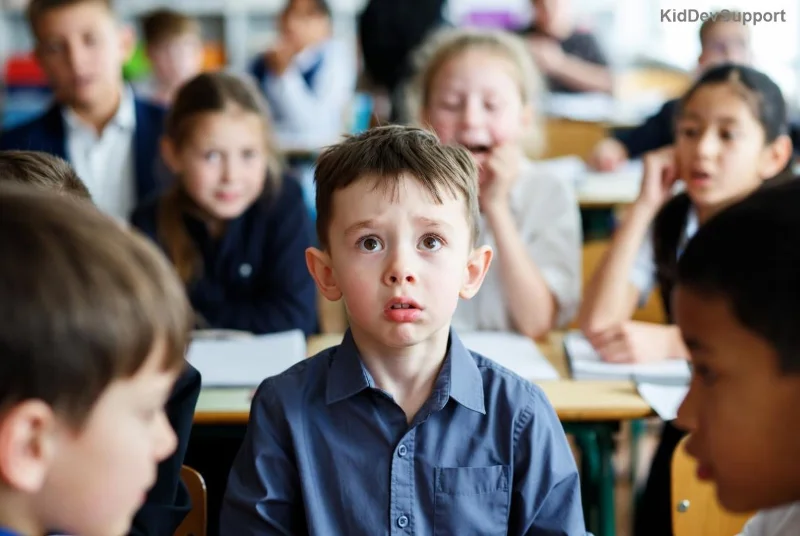 Illustration of toddler overcoming speech delay through play