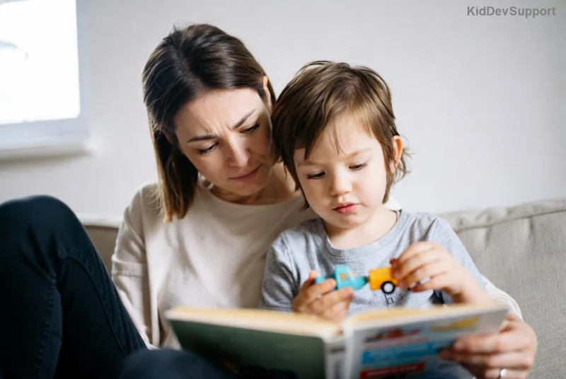 Child singing nursery rhymes to boost speech