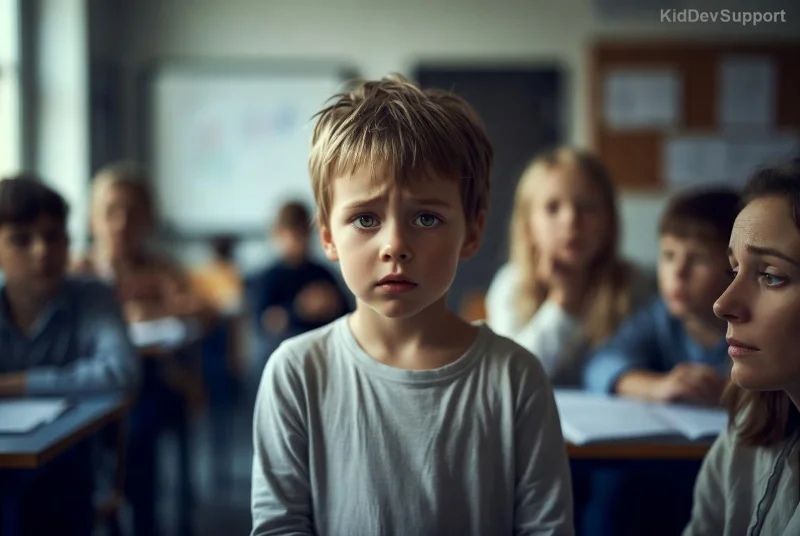 Child celebrating speech milestone