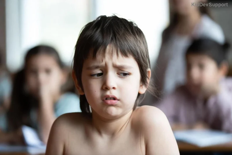 Child with speech delay illustration