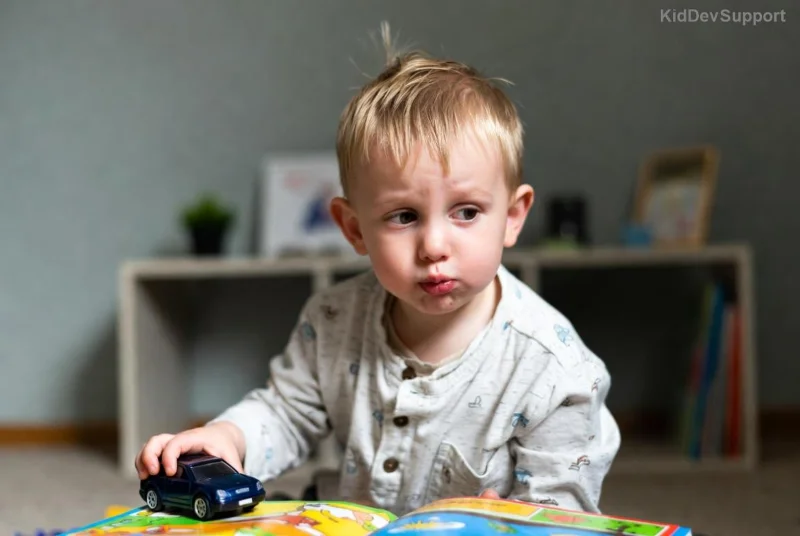 Toddler gesturing instead of speaking